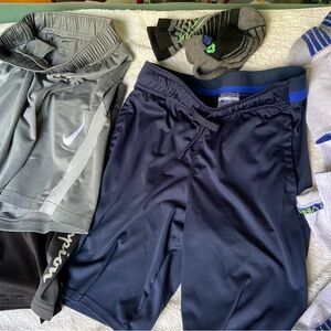 Nike Champion Boys Med Shorts 10-12 & Some Socks Lot One Generic Shorts